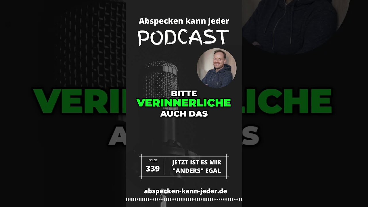 beim Abnehmen ist es NIE "eh egal"! 