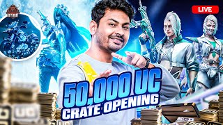 🔴LIVE 50,000 UC CRATE OPENING - NEW GLACIAL BRIDE SET & NEW UMP + SET | LIKE & SUBSCRIBE