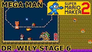 Super Mario Maker 2: MEGA MAN 2 Dr. Wily Stage 6 | ENTIRE GAME REMADE
