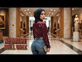 Hijab Fashion Rear View Luxury Mall Walk Lookbook Official Music Video