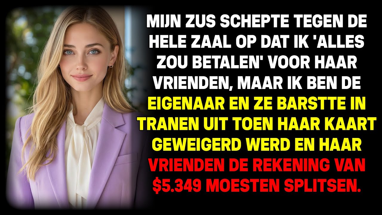Mijn zus deed alsof ze VIP was in mijn restaurant—tot ik haar een lesje van $5.349,50 gaf
