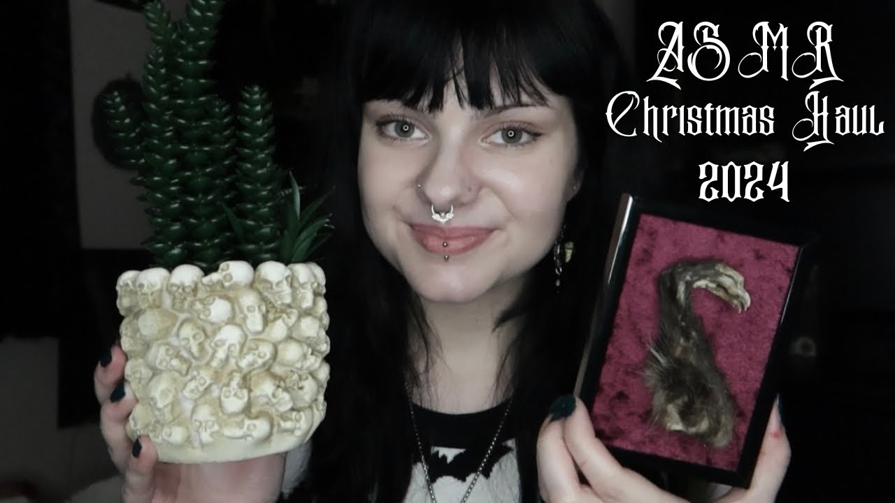 ASMR | What I Got For Christmas 2024 🎁 tapping, tracing, scratching, etc.
