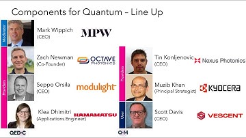Components for Quantum - Full webinar - QED-C Quantum Marketplace®