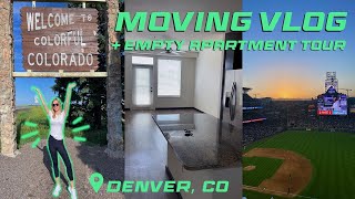 moving across the country + empty 1 bedroom apartment tour | Denver, CO