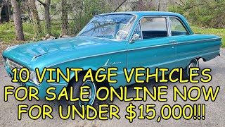 Episode #56: 10 Classic Vehicles for Sale Online Now Under $15,000 - Links Below for All Listings