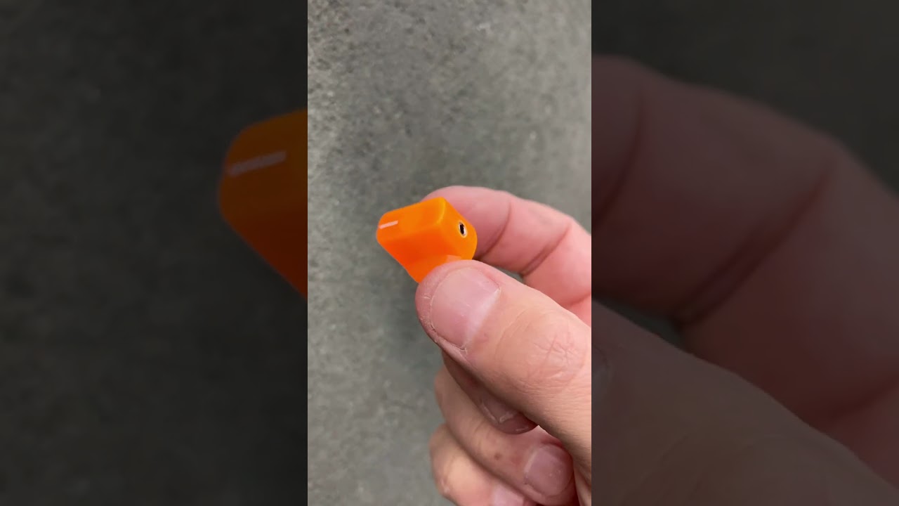 Bright Orange/yellow Neon knob - Guitar Pedal etc - Davies 1510 Clone - Sweden Knobs