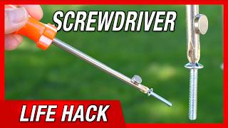Screwdriver Trick:  Screw Better, Do Better.