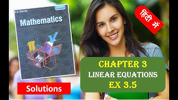 RD SHARMA Solutions Class 10 Maths Chapter 3 Linear Equations Ex 3.5 हिंदी 1
