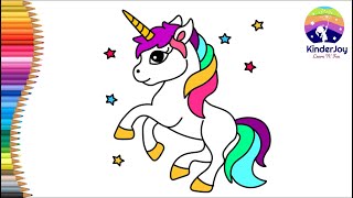 How to draw a Unicorn for kids | Easy drawing |Step by step |#unicorndrawing #unicorn #kinderjoyart