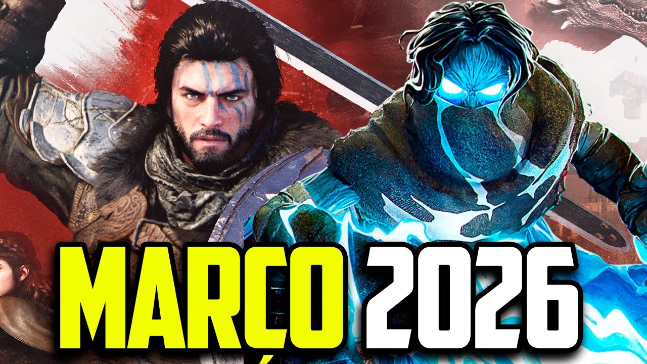 12 Jogos LANÇAMENTOS INCRÍVEIS de MARÇO 2026!