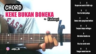 Kunci gitar KEKE BUKAN BONEKA - KEKEYI | CHOR GUITAR MUDAH