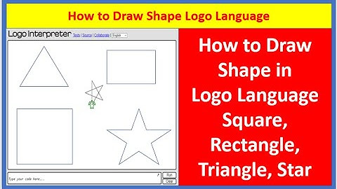 #logo How to draw shape logo language used repeat command