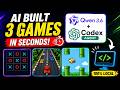 Qwen 3.6 27B + Codex Built 3 Games in Seconds 🤯 | FULL Local AI Setup (No API!)