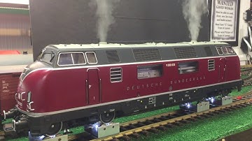 LGB DB Diesel Loco #V200 with ESU sound decoder and Dual Smoke units.