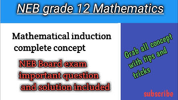 class 12 mathematical induction/sequence and series NEB Board exam repeated most important question