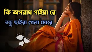 Ki aparadha paiẏa bandhu chaira gela more | ban gan sad gaan | konia rana