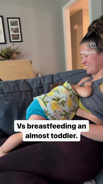 Breastfeeding a Newborn Vs a Toddler #breastfeeding