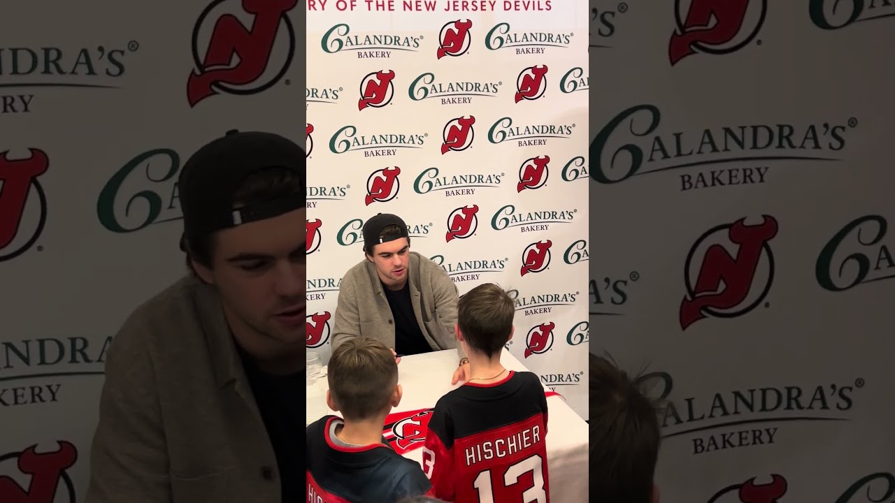 NJ Devils Nico Hischier Meets Greets Fans At VIP Event Njdevils Shortvideo Short Shorts