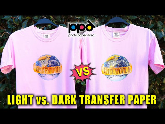 LIGHT VS. DARK TRANSFER PAPER: PHOTO PAPER DIRECT (+ WASH TEST!)