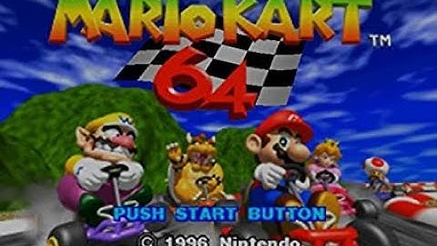 Mario Kart 64 gameplay on the RG351P console