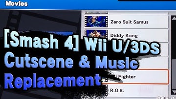 【SSB4 Modification】 Cutscene Replacement and Music Test