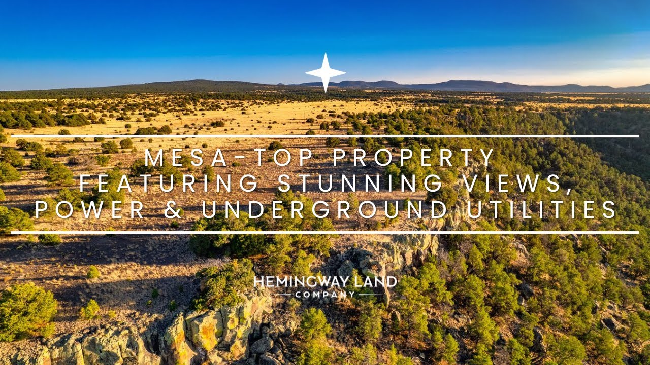 New Mexico Land For Sale 9.5 Acre MesaTop Property, Power
