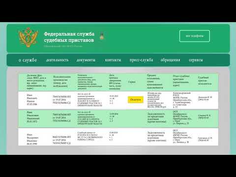 Банк данных исполнительных производств    ФССП России