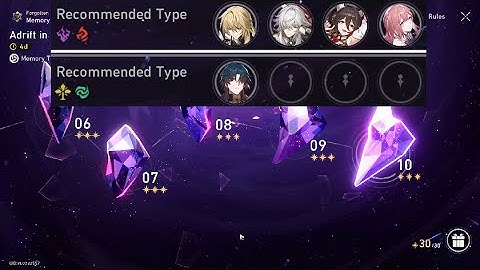 Memory of Chaos 10, (3 Stars, 26 Cycles Left), Solo Blade, 171 SPD Tingyun | Honkai: Star Rail