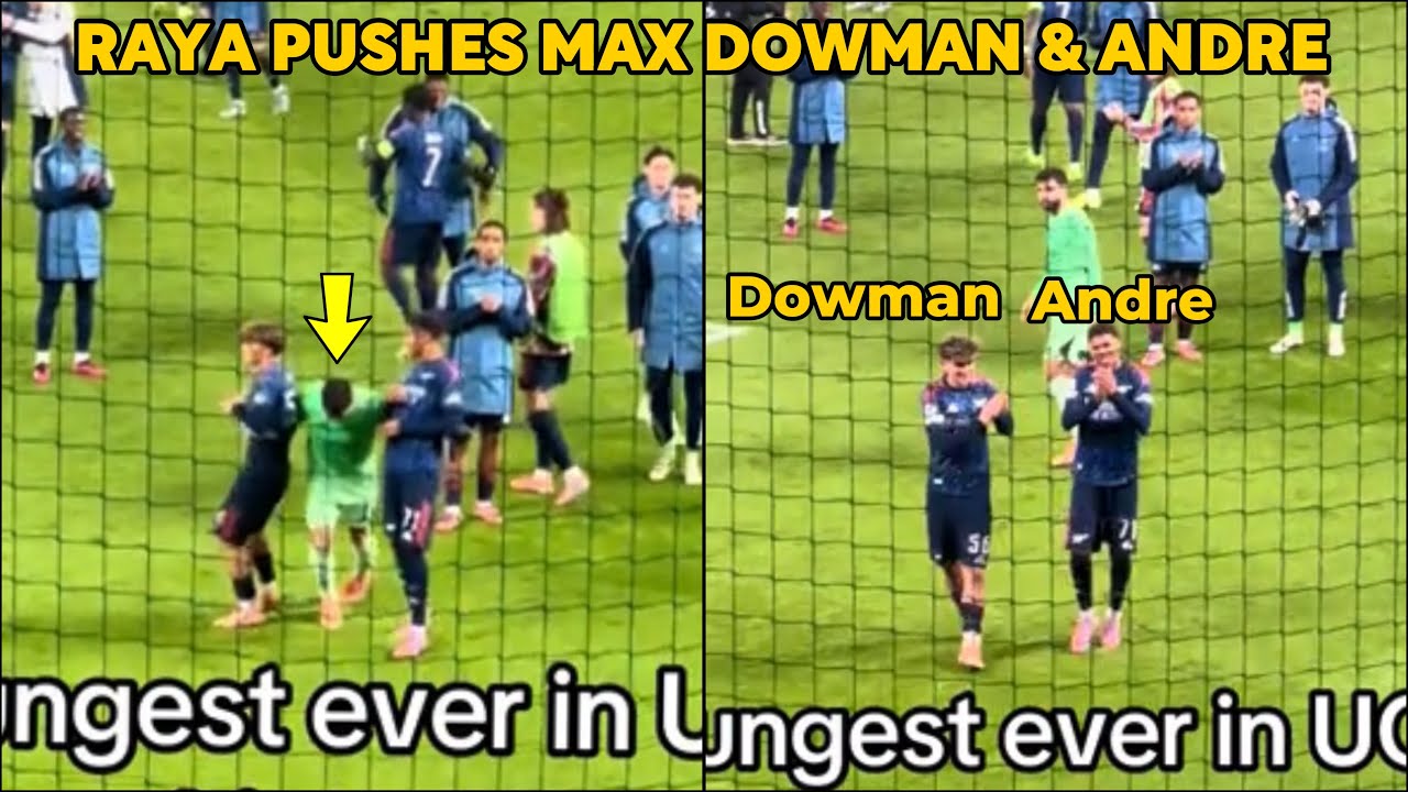 😂Макс Доуман и Андре смутились, когда Дэвид Райя подтолкнул их к толпе ради аплодисментов 👏