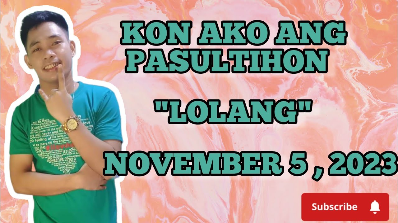 kon ako ang pasultihon - 