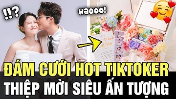Chiếc THIỆP CƯỚI siêu to khổng lồ hot nhất TÓP TÓP của cặp đôi TIZI-ĐÍCH LÉP có gì đặc biệt | TÁM TV