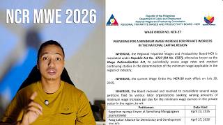 NCR MINIMUM WAGE INCREASE 2026 | NCR-27 | P85