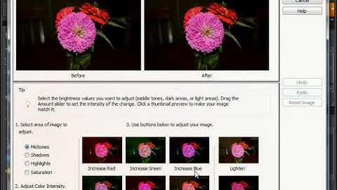 Photoshop Elements 9.0 Tutorial Color Variations Adobe Training Lesson 14.13