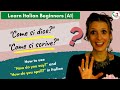 8. Learn Italian Beginners (A1): How to use “How do you say?” and “How do you spell?”