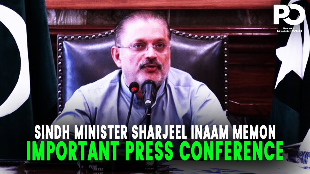 Breaking: Senior Minister Sharjeel Inaam Memon's Groundbreaking News ...