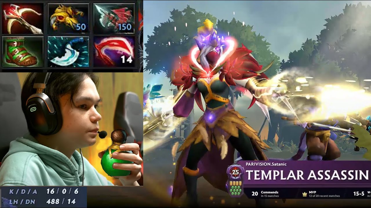 Parivision Satanic Templar Assassin Zero Death | Dota 2 Full Game ...