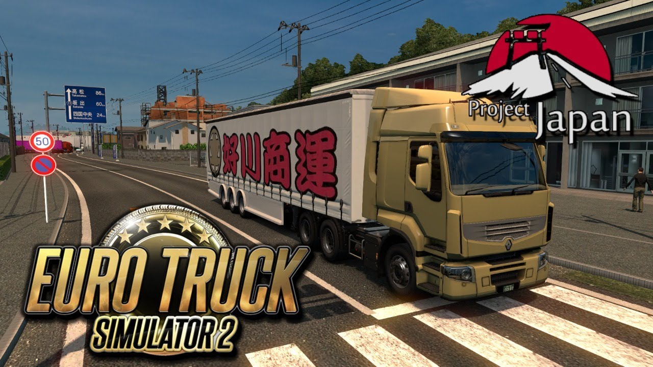 Euro Truck Simulator 2 # ma societé japonaise avec le mod  