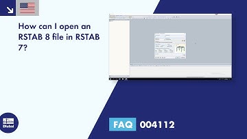 FAQ 004112 | How can I open an RSTAB 8 file in RSTAB 7?