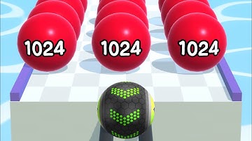 Ball Run 2048 🔴🔵🟡 NEW UPDATE All Levels Gameplay Walkthrough Android, iOS MAX LEVELS
