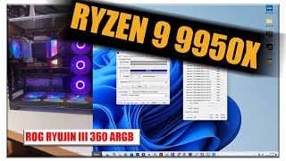 Ryzen 9 9950x Temperature Test