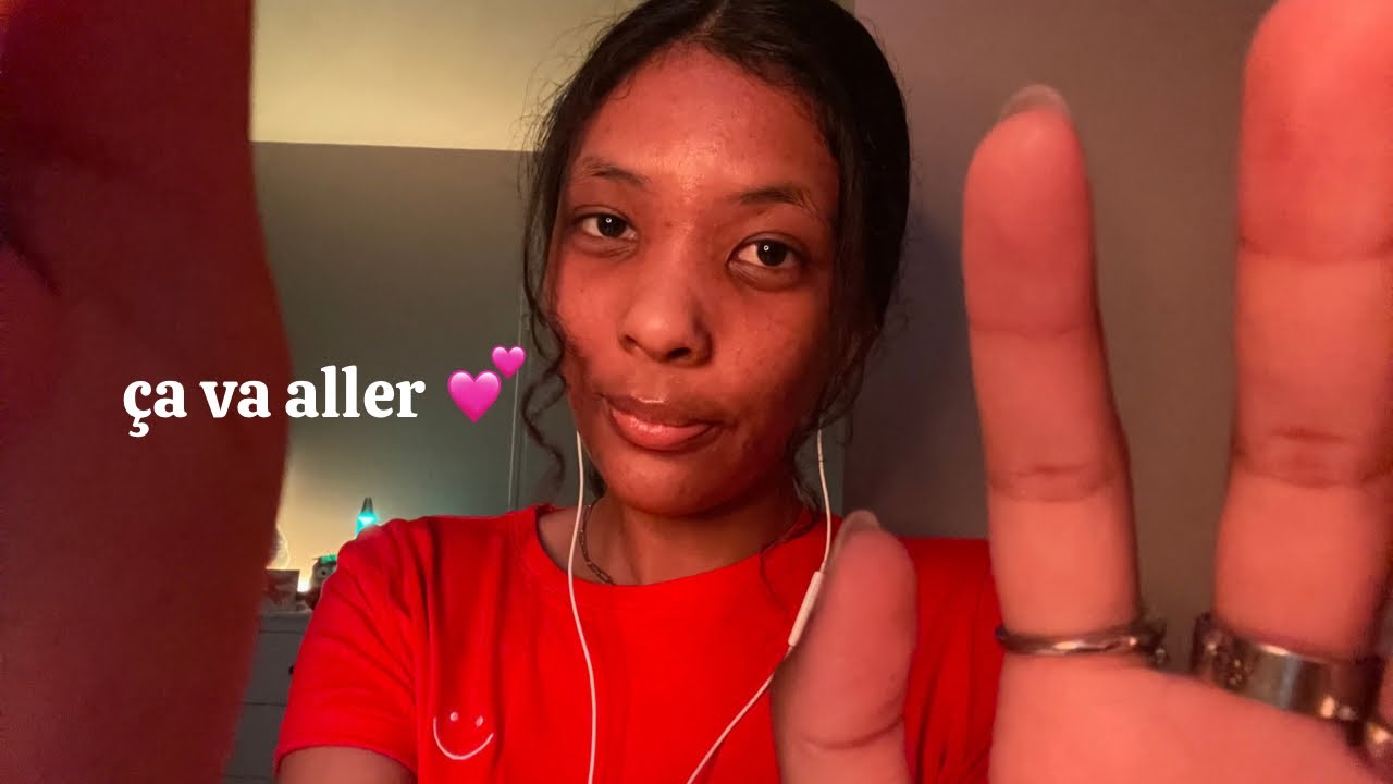 ASMR | Je te réconforte (attention personnelle, hand movements, fils de négativité)