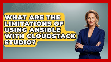 What Are the Limitations of Using Ansible with CloudStack Studio? | Cloud Stack Studio News