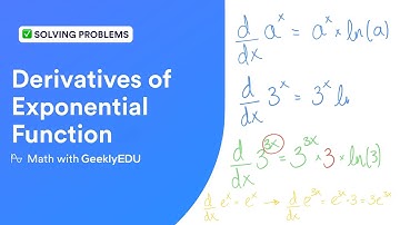 Derivative of Exponential Function | Differentiating