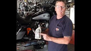 Changing your primary and transmission fluid on a HarleyDavidson motorcycle