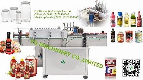 round container paste paper label application machine tins cans bottles wet glue labeller testing vi