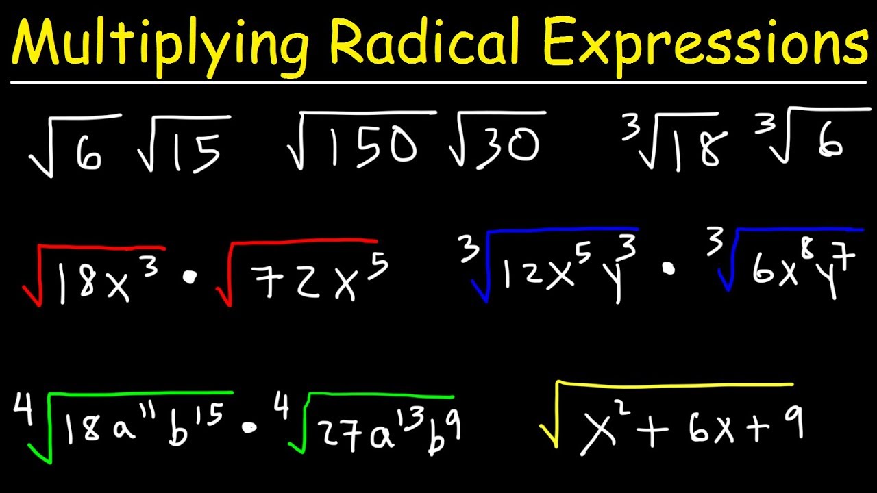 Multiplying Radical Expressions With Variables and Exponents radical expressions worksheet pdf