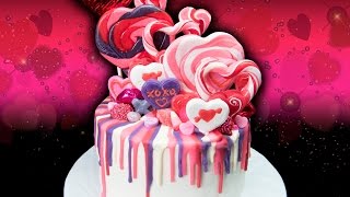 Valentine's Day Rainbow Drip Candy Cake  from Cookies Cupcakes and Cardio screenshot 5
