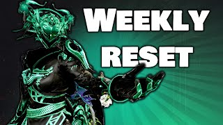 Weekly Reset time!! And maybe a new frame to try?