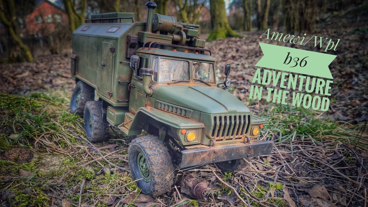 Amewi Ural B36 Militär LKW 6WD RTR 1:16, grün