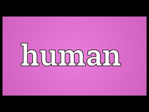 मानव अर्थ